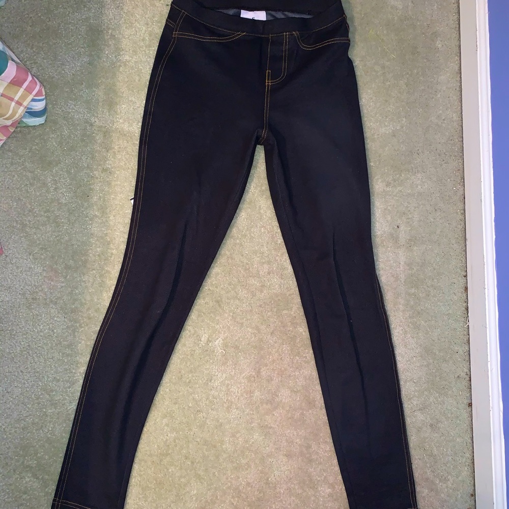 Dark wash jegging small